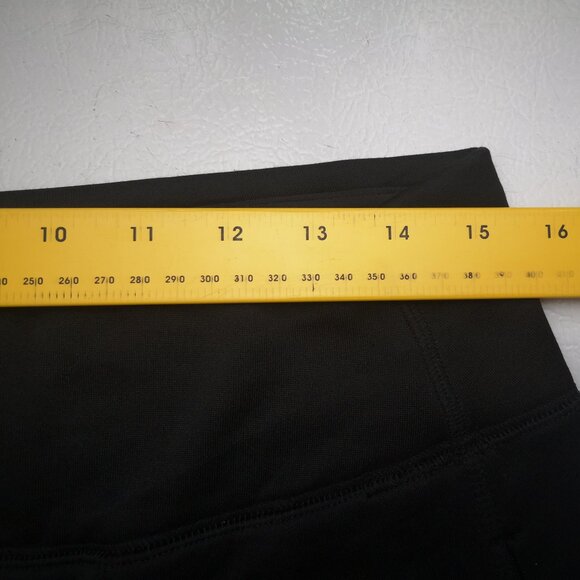 Lands' End Ladies Size Medium Tall Black Fleece Lined Pull On Track Pants - Picture 9 of 11